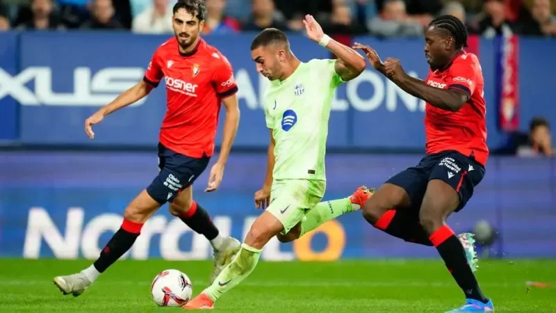 Đội hình Osasuna gặp Barcelona 01
