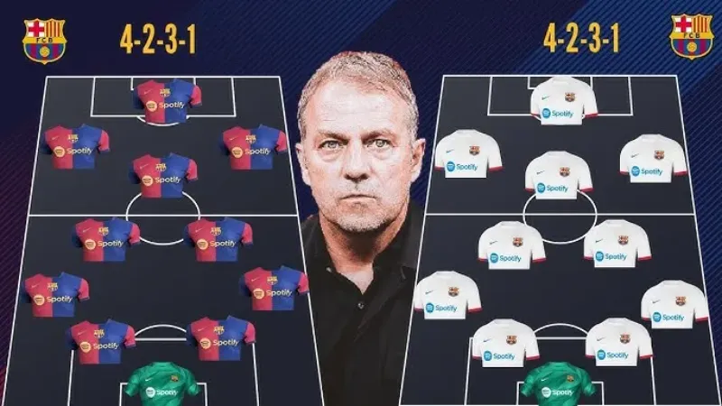 Sơ đồ tối ưu cho đội hình Barcelona phản công nhanh